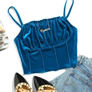 Blue Velvet Cami
